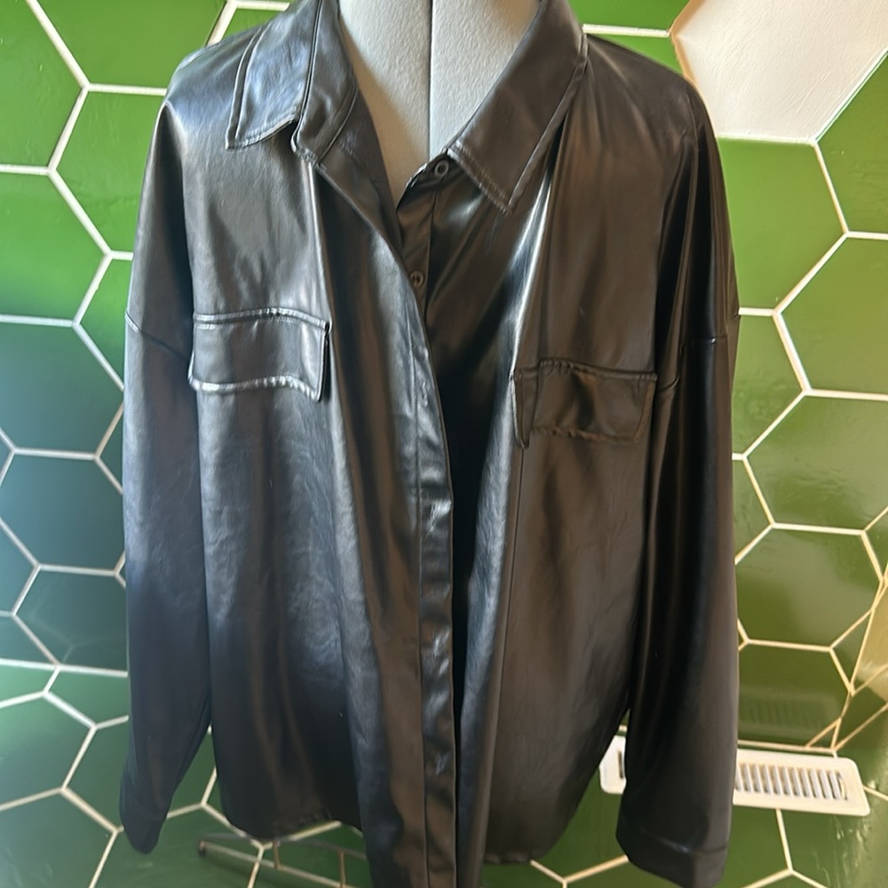 Leather Look Jacket - image 1